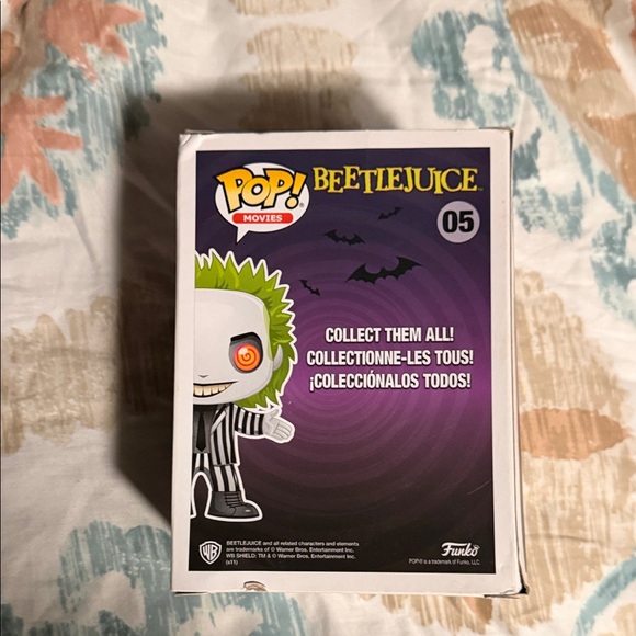 Funko Pop! Beetlejuice Figure with Green Hair and Black Stripes - Picture 3 of 6